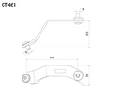 CT461B Soporte Deposito Rizoma Ducati Panigale V4 1100 22-2