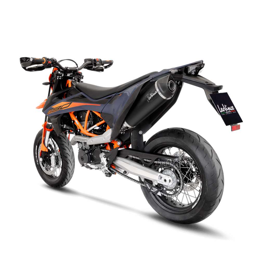 14072 Exosto Slip-on Leovince Nero KTM 690 SMC - Enduro / Gas Gas Ø75-2