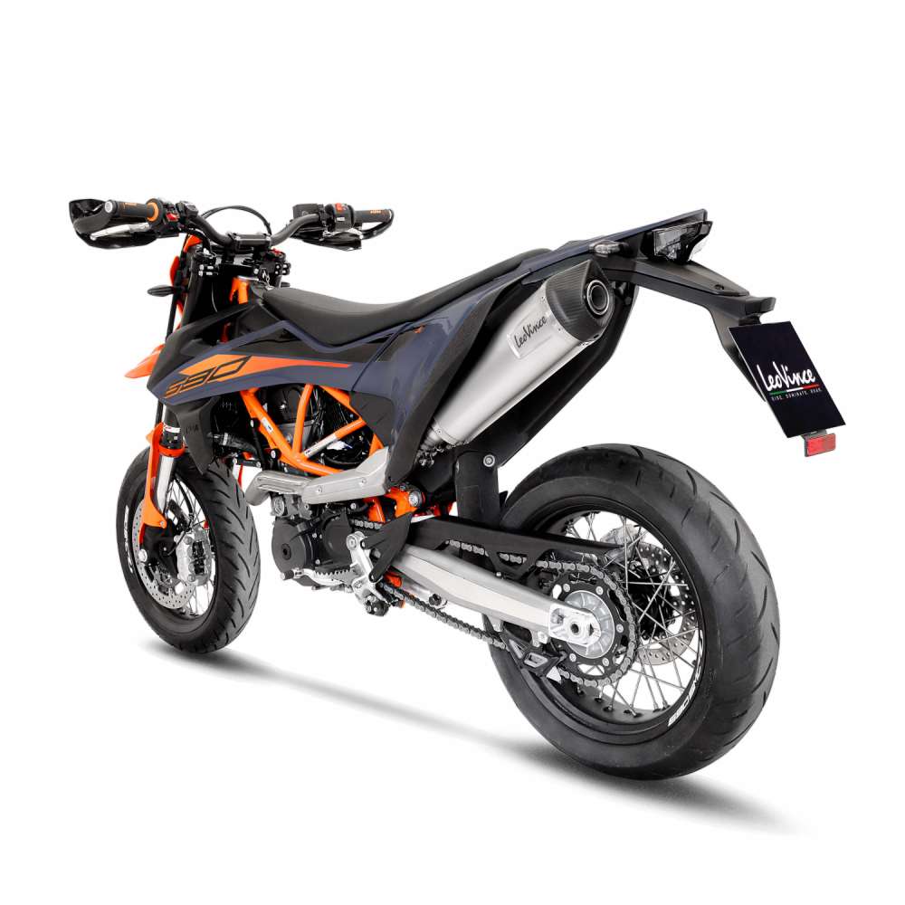 Exosto Slip-on Leovince LV One Evo Inox KTM 690 SMC - Enduro / Gas Gas Ø75