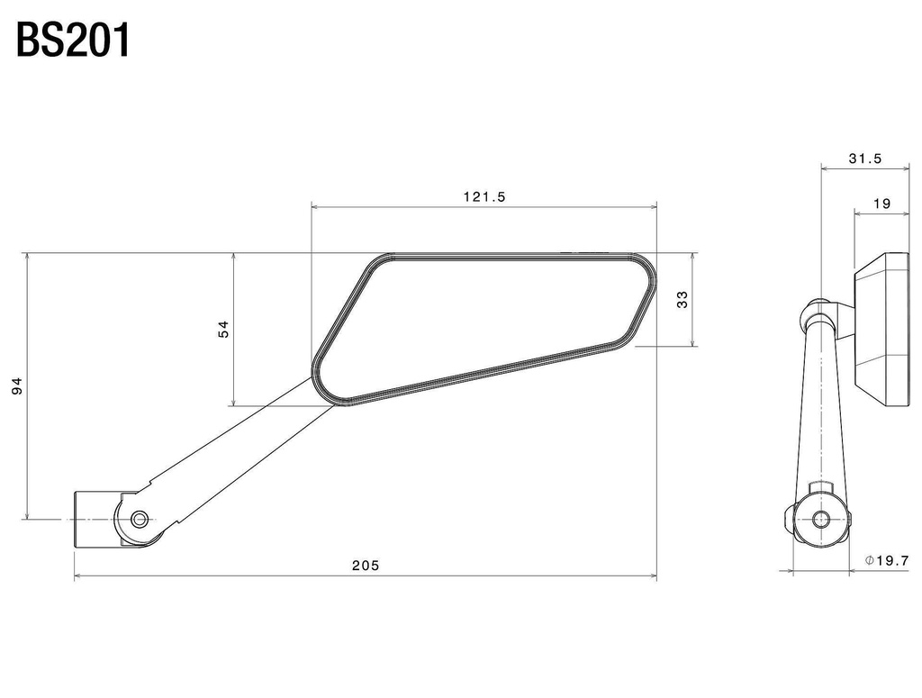 Espejo Rizoma Circuit 744 Der