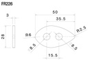 Adaptador Direccional Rizoma Kit Honda CBR (4 pcs)