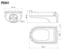 PE641B Calapies Rizoma  Escape ∅ 22 mm Universales-4