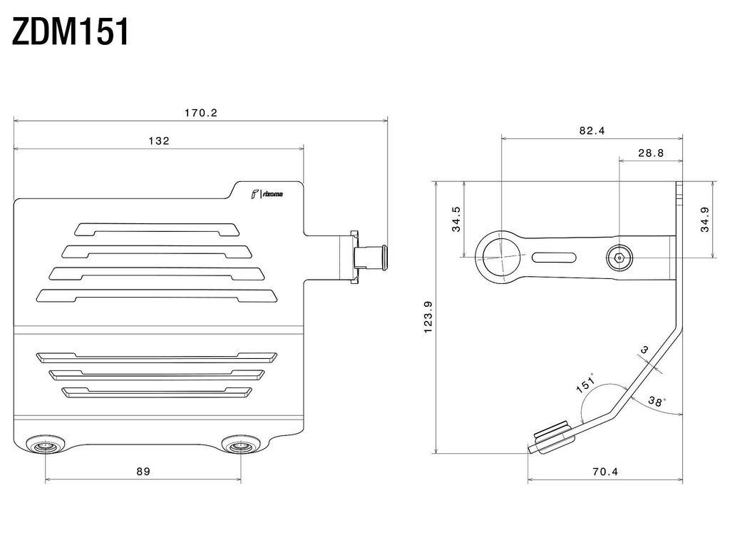 DT ZDM151B Protector Tapa valvulas Monster 937-3