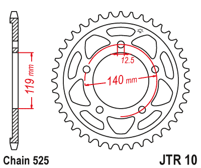 Catalina 525x44  JT Bmw F900 / F750 / S1000RR 19