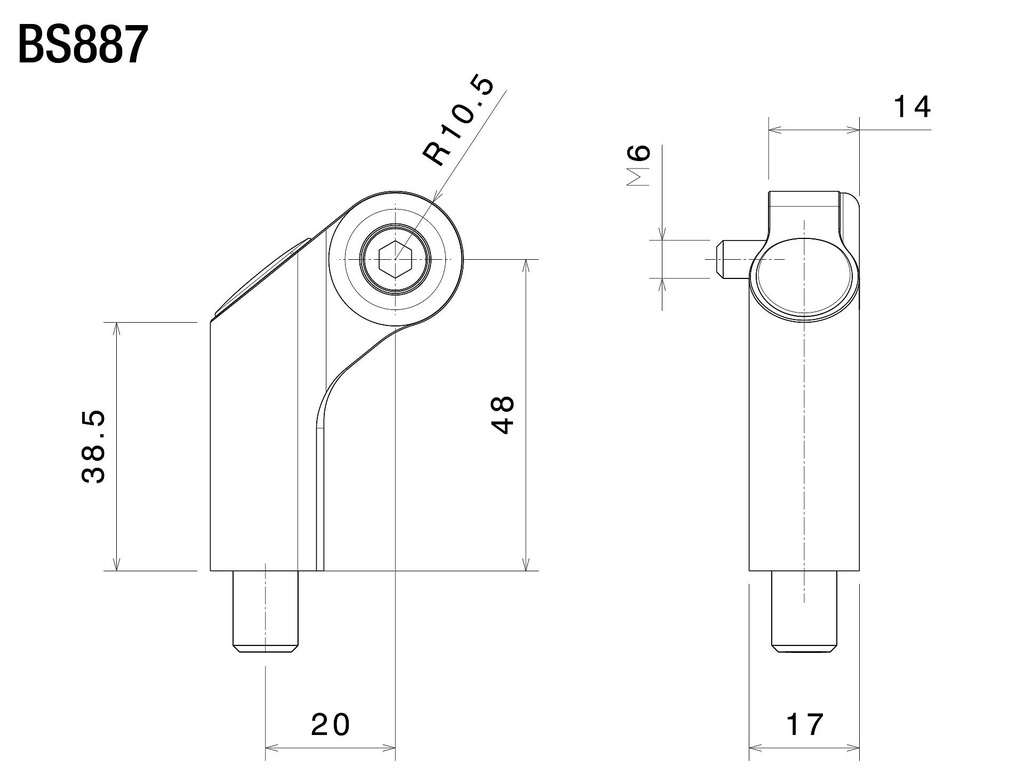 Kit Adaptador Espejo Rizoma Anclaje original