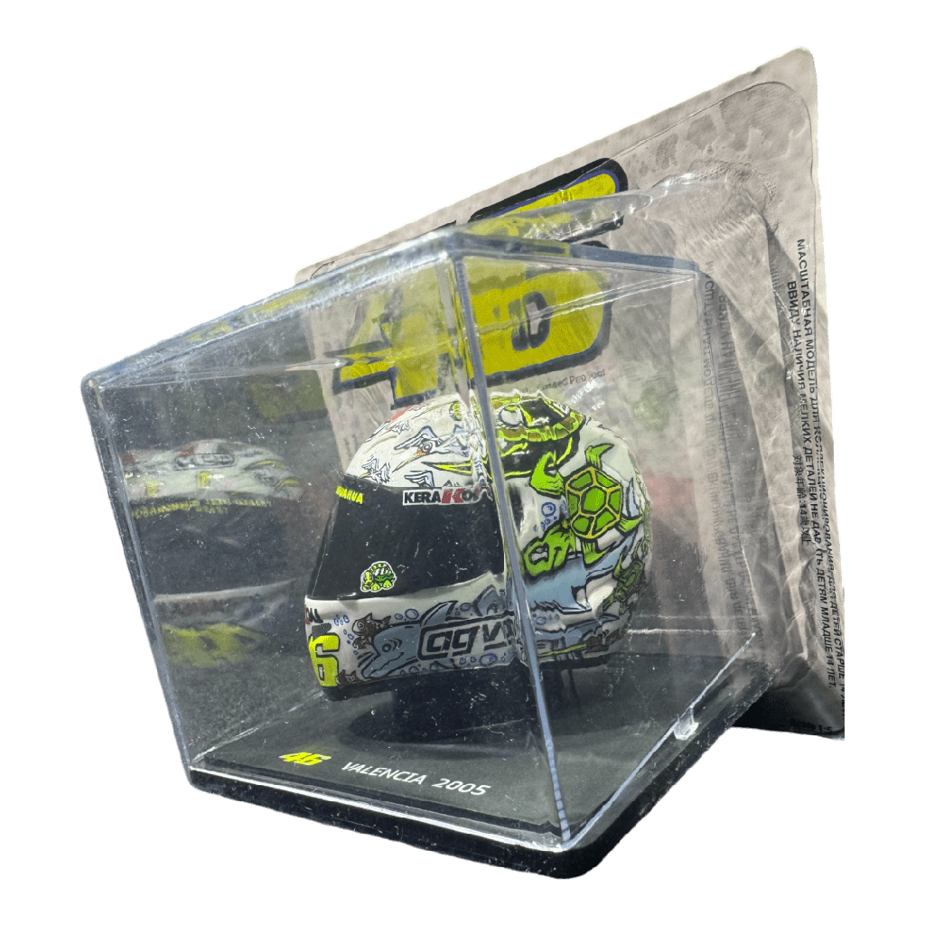 Casco Coleccionable VR46 Escala 1/5 GP Valencia 2005