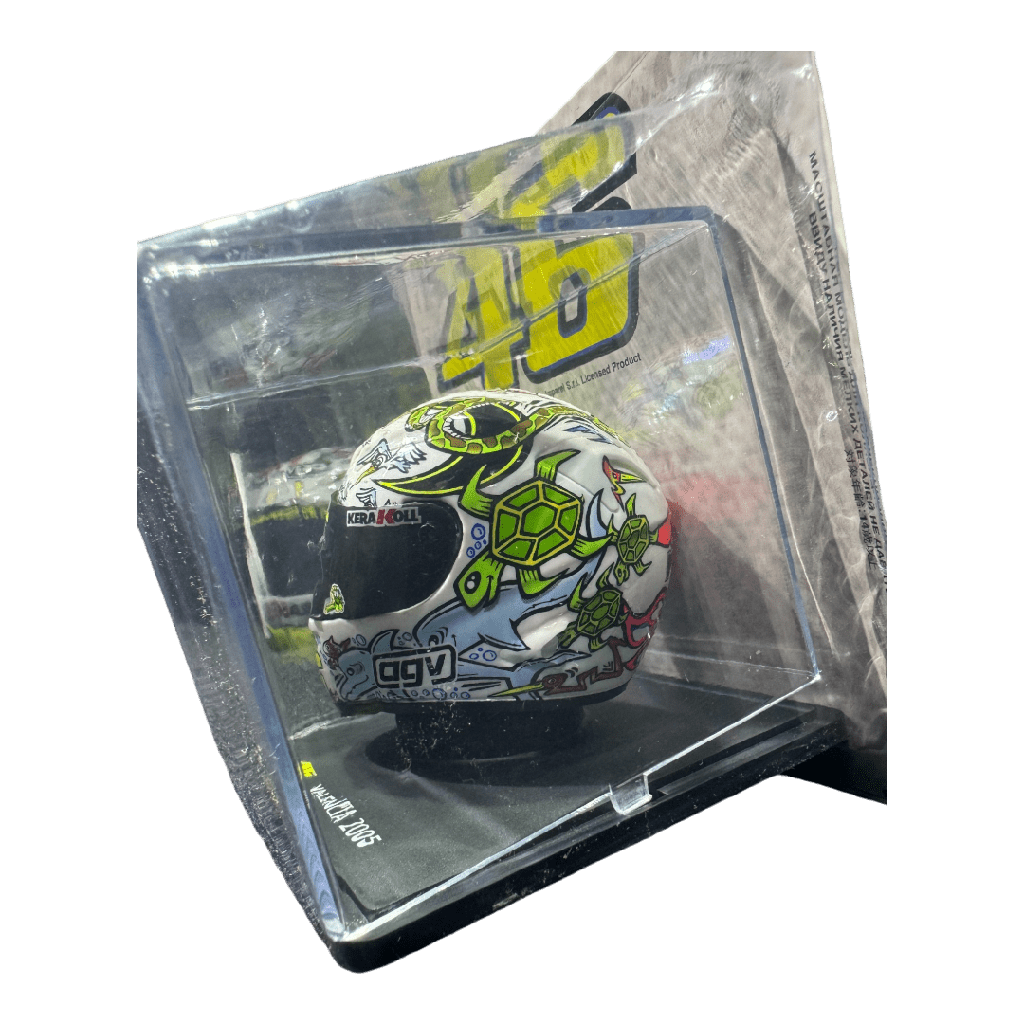 Casco Coleccionable VR46 Escala 1/5 GP Valencia 2005