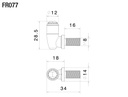 FR077BM Direccionales Rizoma Light Unit Con Soporte en Polimero-DT