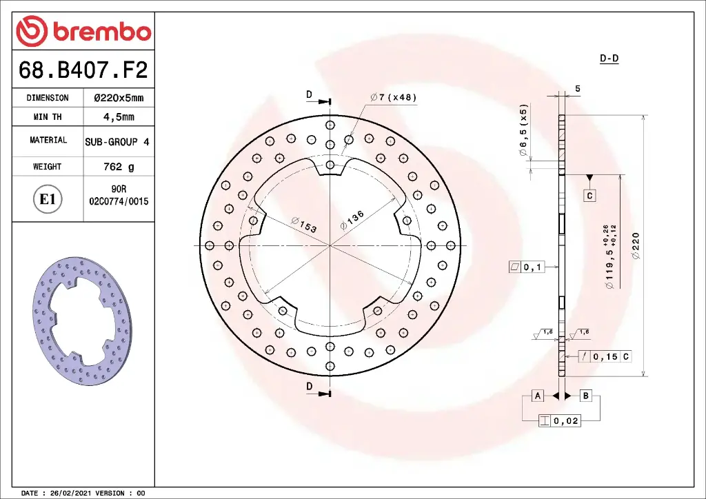 68B407F2 disco freno brembo bmw s1000 original DT.webp