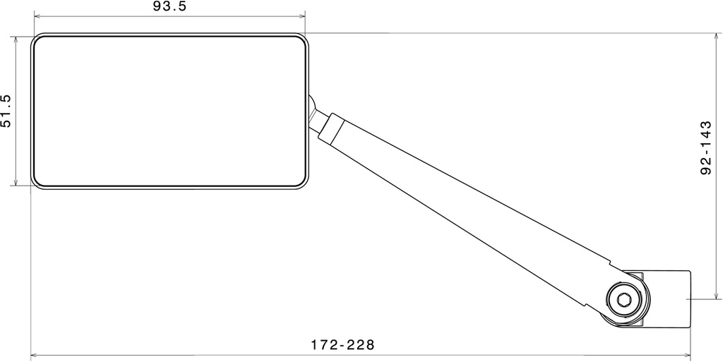 Espejo Rizoma QUANTUM SIDE Aluminio 2