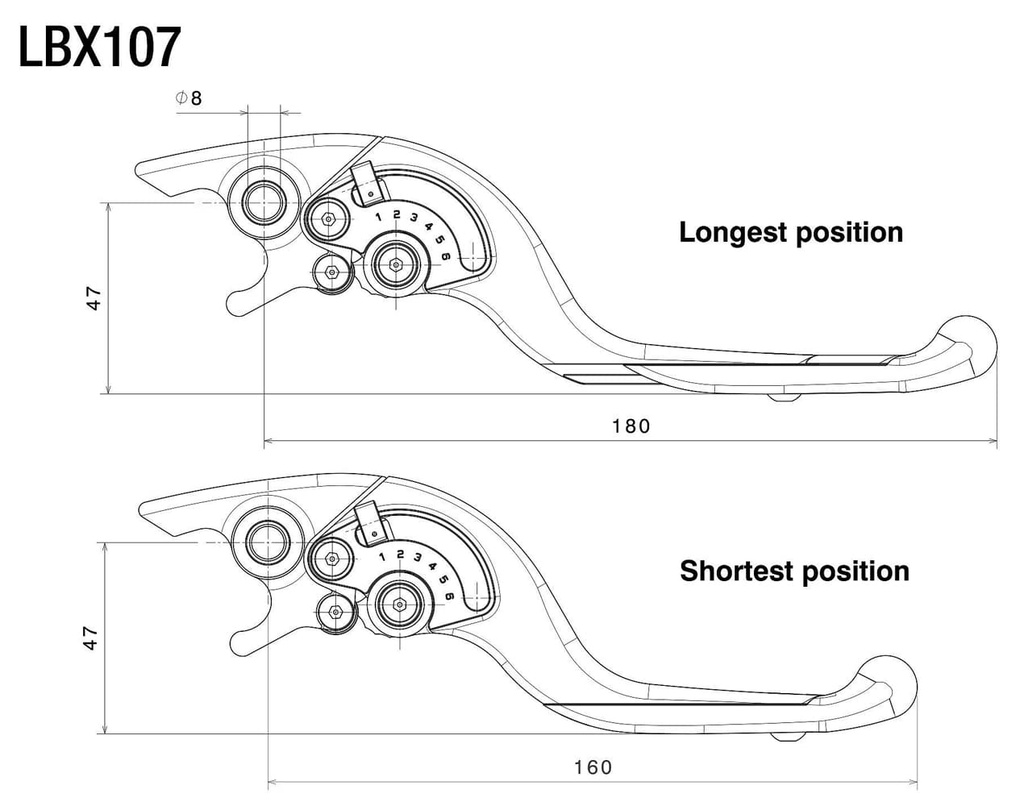 Manigueta Freno Rizoma Adjustable Plus Honda X-adv 1