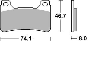 Pastillas Freno Sinterizada Delantera CBR600RR 05-15 / VFR800 14-17 / CBR1000RR 04-15 2