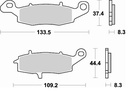 Pastillas Freno Sinterizada Delantera Derecha ER-6N / Versys 650 / DL650 V-Strom / GSR750 / Gladius 2