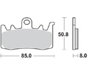 Pastillas Freno Sinterizada Delantera F800R 15-17 / R1200 GS 13-17 / S1000XR 15-17/ Scrambler / Hypermotard 821 13-15 / Xdiavel / Monster 1200 ABS 14-17 1