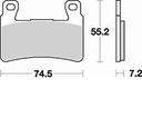 Pastillas Freno Sinterizada Delantera Harley XR1200 / Fatboy 1690 / CBR600F 99-07 / Goldwing 16-18 1