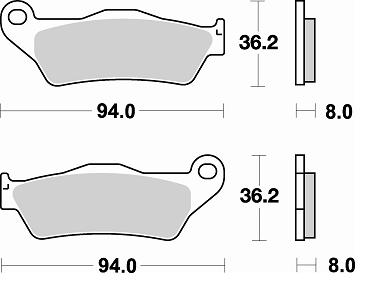 Pastillas Freno Sinterizada Delantera Husaberg / KTM / Husqvarna 2