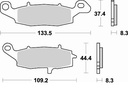 Pastillas Freno Sinterizada Delantera Izq ER-6N /DL 650 V-Strom / GSR750 2