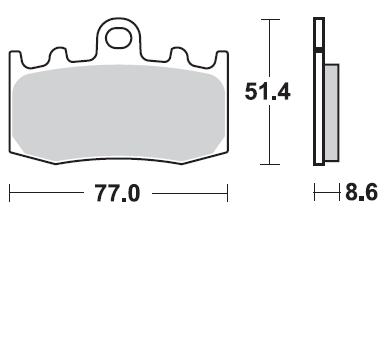 Pastillas Freno Sinterizada Delantera K1200R 04-08 / R1200 GS 04-12 1