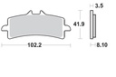 Pastillas Freno Sinterizada Delantera RSV4 / HP4 13-14 / Diavel 11-17/ ZX-10R 16-17 / GSX-R-600 750 11-17 1