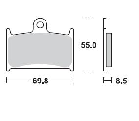 Pastillas Freno Sinterizada Delantera Tiger Explorer 1200 12-14 / GSX-R 750 89-92 / GSX-R 1100 89-92 1