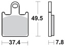 Pastillas Freno Sinterizada Delantera Z1000 07-09 ABS / ZX-6R 07-16 2