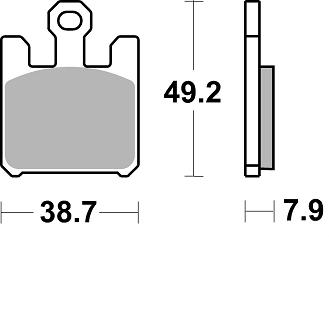 Pastillas Freno Sinterizada Delantera ZX-10R 04-07 / Ninja ZX6R 636 03-06 2