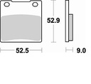 Pastillas Freno Sinterizada Trasera GS500 E 89-05 /GS500F 04-07 GSX R HAYABUSA 99-07 1