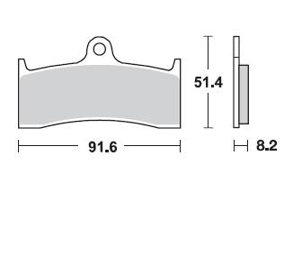 Pastillas Freno Sinterizada delantera F4 / Brutale 750 / Brutale 910 2