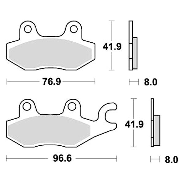 Pastillas freno Sinterizadas Yamaha RAPTOR 700 08 / Yzf 450 1