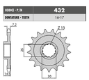 Piñon Sunstar 525 x 17 Dientes BMW S1000 2