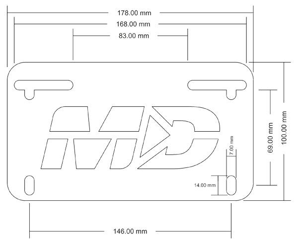 PortaPlaca Motodynamic Yamaha FZ-09 MT-09 3