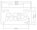 PortaPlaca Motodynamic Yamaha FZ-09 MT-09 3