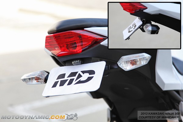 Portaplaca Kawasaki Ninja 300 13-15 7