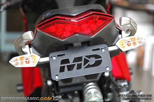 Portaplaca Kawasaki Z1000 10-13 /NINJA 1000 11-15 3