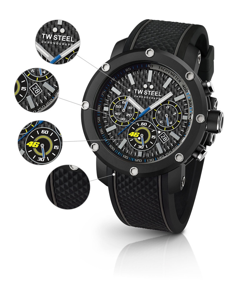 Reloj VR46 Tech Steel 48mm 3