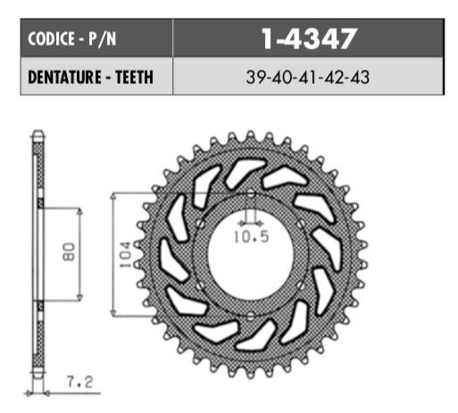 Catalina 525 x 41 Dientes Versys 1000 / Z1000/ ZX-10R Acero 1