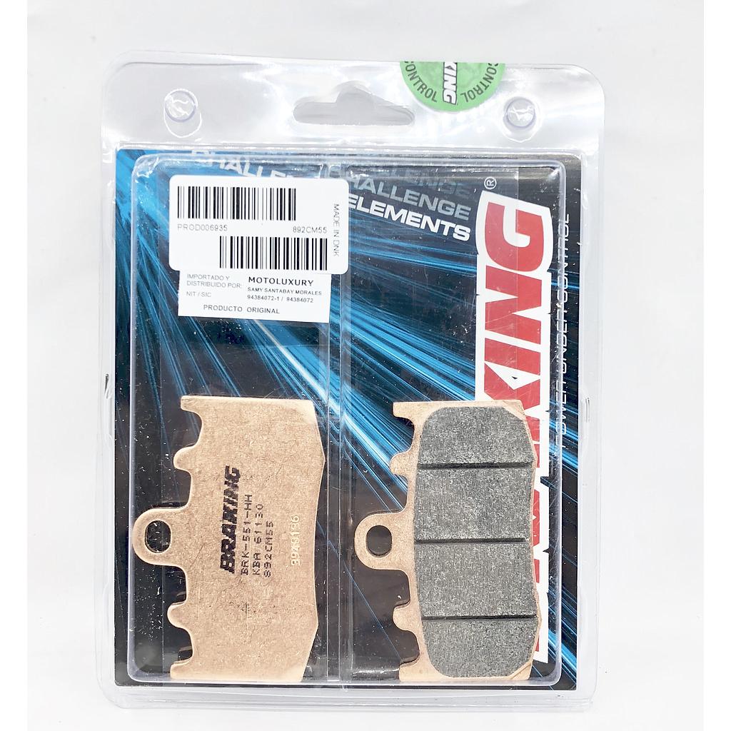 [892CM55] Pastillas Freno Sinterizada Delantera K1200R 04-08 / R1200 GS 04-12