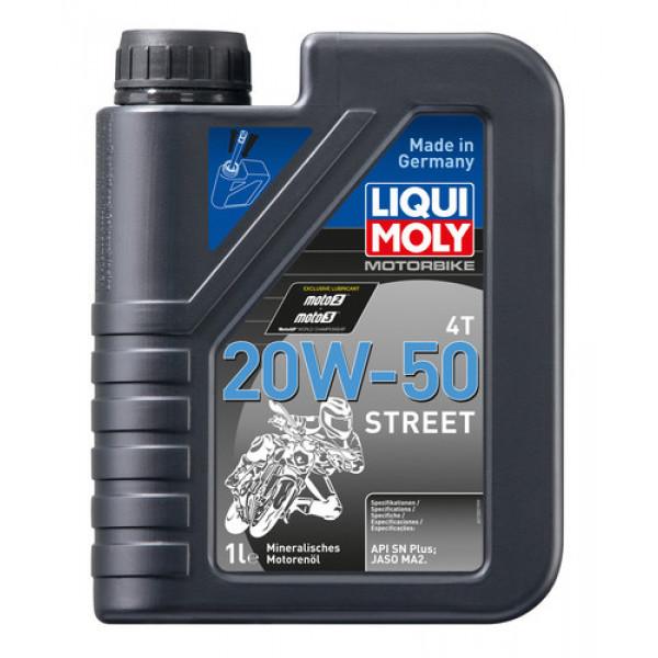 Aceite Liqui Moly 20W50 Street Mineral 4T 1L