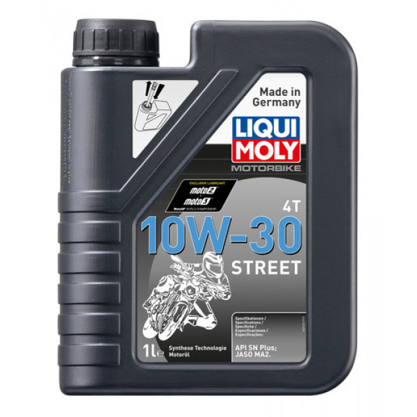 Aceite LiquiMoly 10W30 Sintetico HC Street 4T 1L