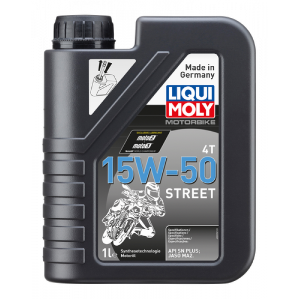 Aceite LiquiMoly 15W50 Sintetico HC Street LM 4T 1L