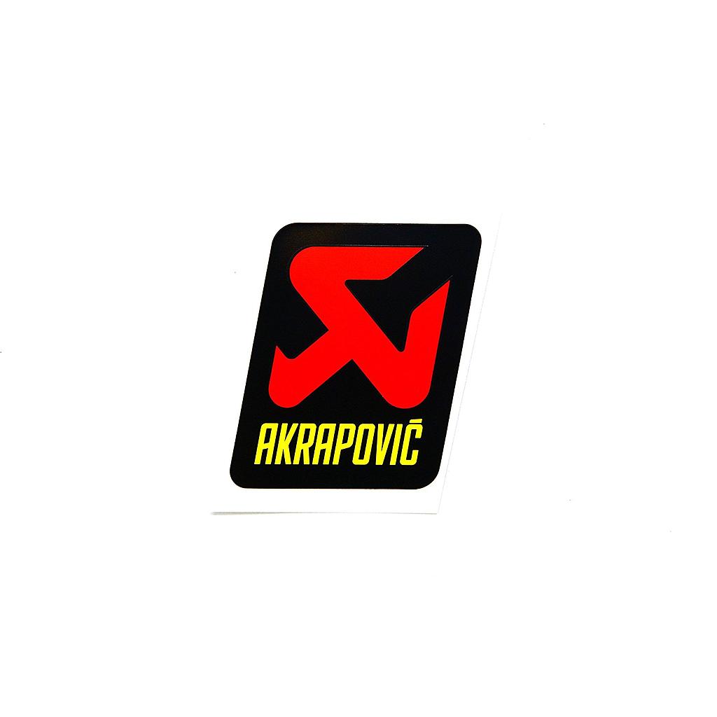 Calcomania Escape Akrapovic Anticalor Vert 70 x 75 mm