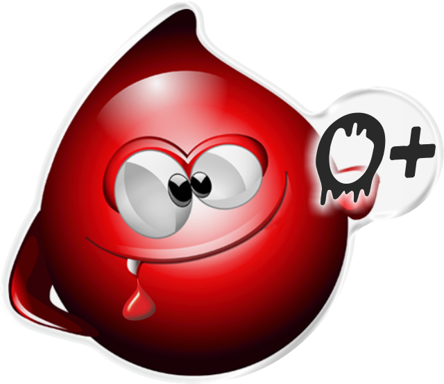 Sticker Casco Tipo Sangre O+