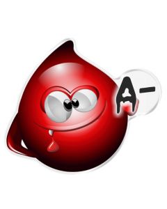 Sticker Casco Tipo Sangre A-