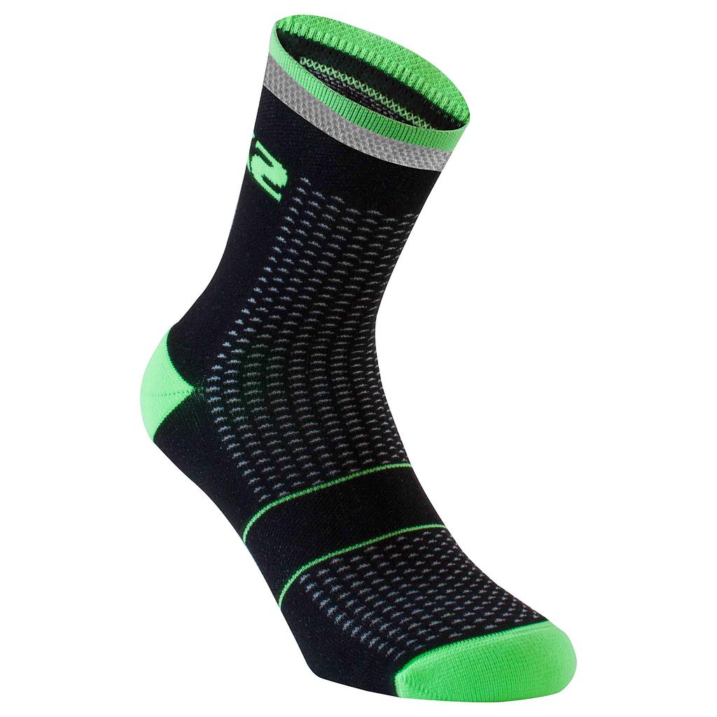 [RUNSCATA-BK-39-42] Medias Runing Con Reflector (39-42, Negro)
