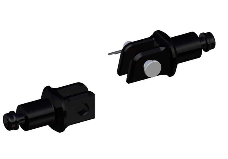 [PE679B] Adaptadores Calapies Rizoma piloto Yamaha FZ1 / MT-09 / FZ8 /XJ6