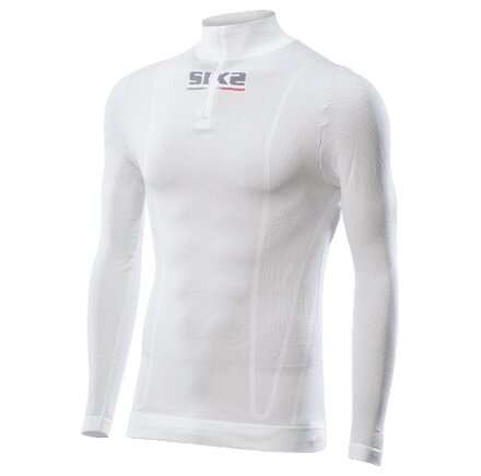 [TS13-WH-S] Buzo Cuello T Con Cierre (S, Blanco)
