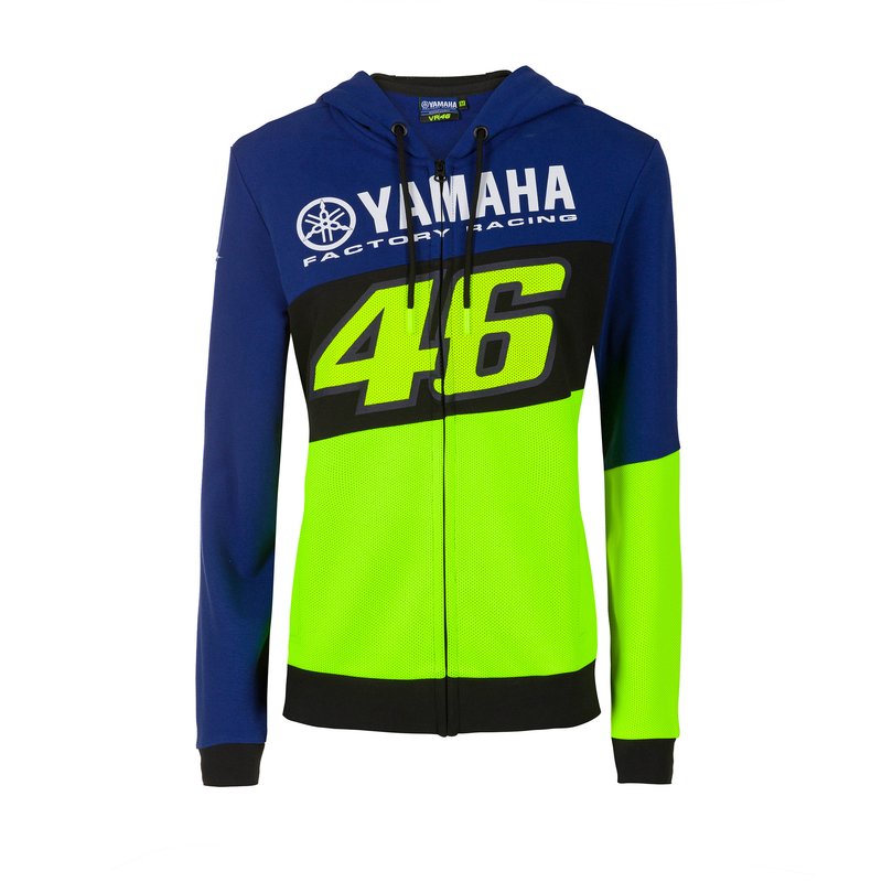 [YDWFL395709XS] Buzo Sudadera Mujer VR46 Yamaha VR46 Capucha (XS)