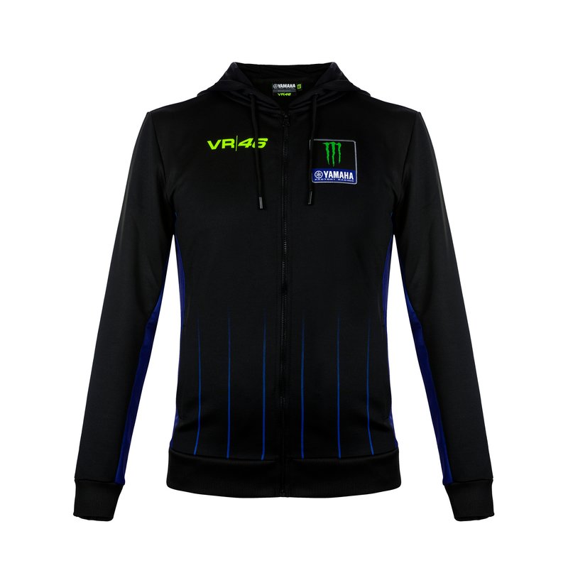 Buzo Sudadera VR46 Yamaha VR46 Capucha Negro