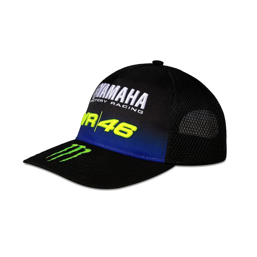 Gorra VR46 Yamaha Black Visor Medio