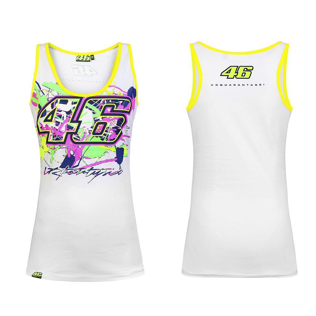 [VRWTT205806-WXS] Camiseta Esqueleto Mujer VR46 Paint (XS)